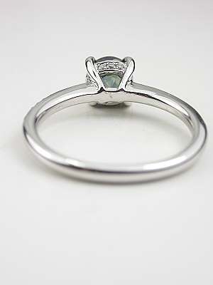 Green Sapphire Engagement Ring