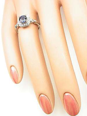 Vintage Style Sapphire Engagement Ring