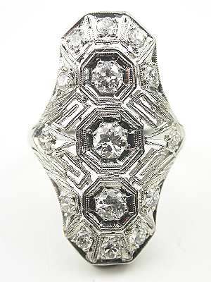 Art Deco Antique Filigree Ring