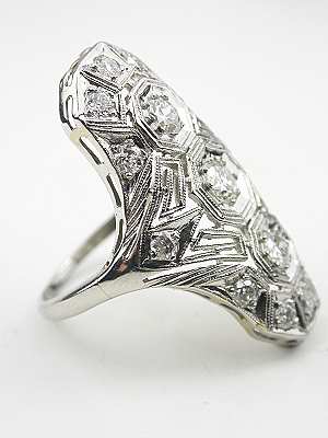 Art Deco Antique Filigree Ring