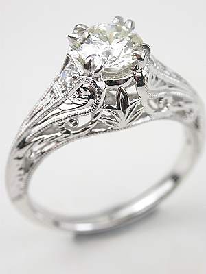 Antique Style Engagement Rings