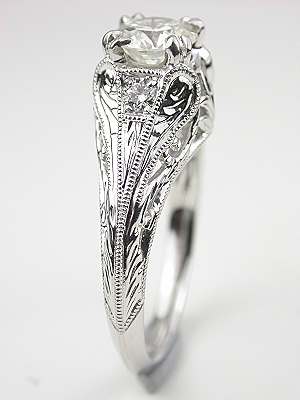 Edwardian Antique Style Engagement Ring