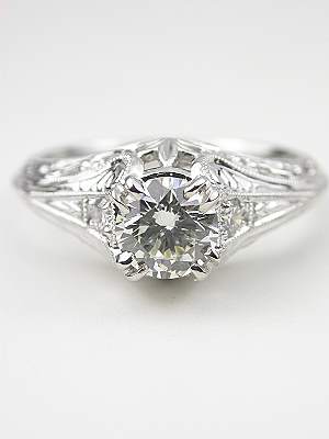 Edwardian Antique Style Engagement Ring