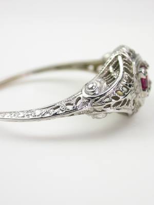 Vintage Ruby Engagement Ring