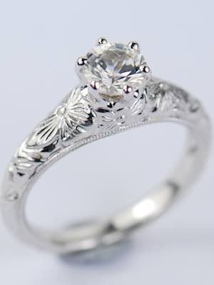 Edwardian Vintage Inspired Engagement Ring