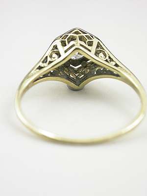 1920s Antique Filigree Engagement Ring