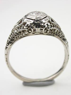 Antique Engagement and Wedding Ring Set