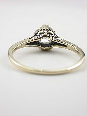 1920s Old European Cut Diamond Engagement Ring