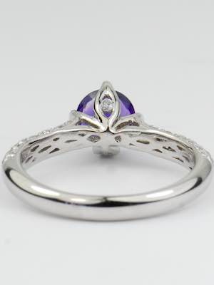 Vintage Style Amethyst Engagement Ring