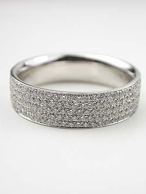 Modern Diamond Wedding Band