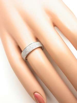 Modern Diamond Wedding Band