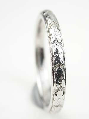 Orange Blossom Antique Wedding Ring