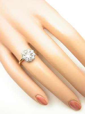 Old Mine Cut Diamond Antique Engagement Ring