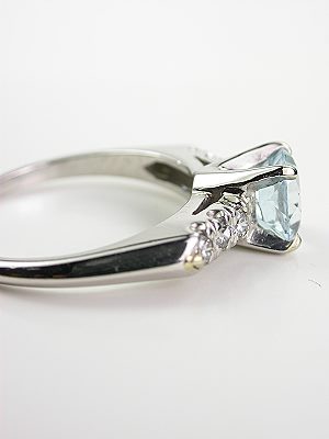 Vintage Aquamarine Engagement Ring