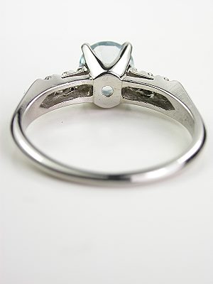 Vintage Aquamarine Engagement Ring