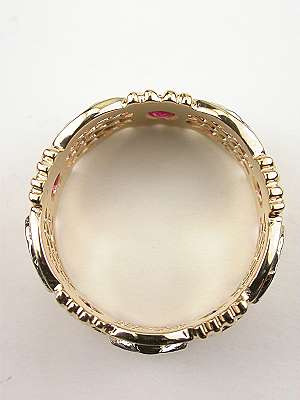 Vintage Wedding Ring with Rubies