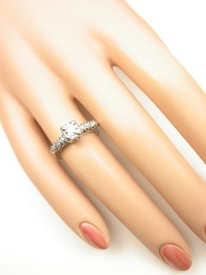 Vintage Engagement Ring with Illusion Setting