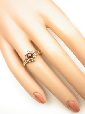 Victorian Antique Ring with Garnet and Pearls