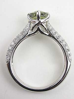 Green Sapphire Engagement Ring