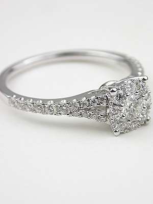 Modern Diamond Engagement Ring