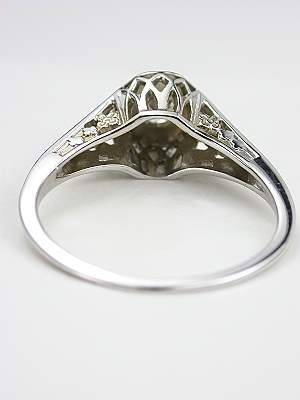Art Deco Antique Ring with Floral Motif
