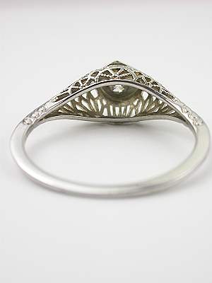 Filigree Antique Engagement Ring