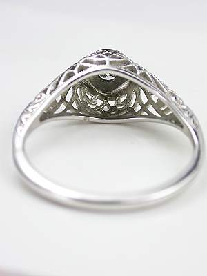 Vintage Filigree Engagement Ring