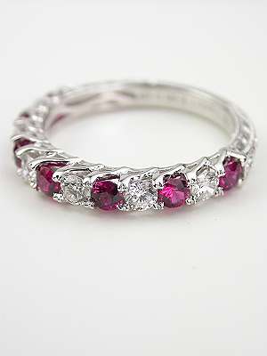 Ruby and Diamond Wedding Ring