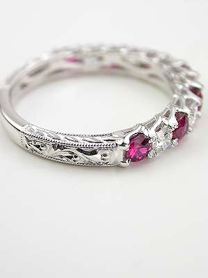 Ruby and Diamond Wedding Ring