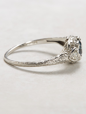 Edwardian Antique Sapphire Engagement Ring
