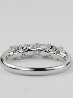 5 Stone Vintage Style Wedding Ring