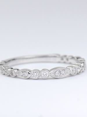 Diamond Wedding Ring in the Vintage Style