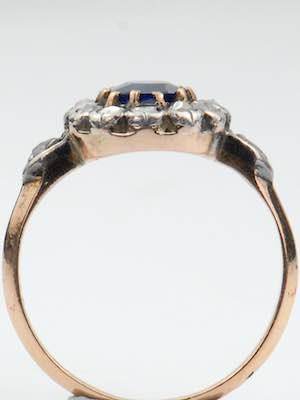 Victorian Antique Sapphire Engagement Ring