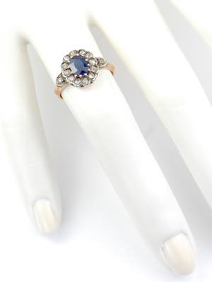 Victorian Antique Sapphire Engagement Ring