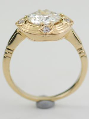 Vintage Engagement Ring with Old Cut Diamonds