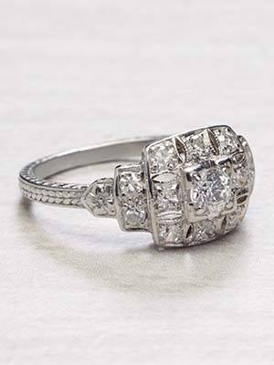  Antique Diamond Engagement Ring