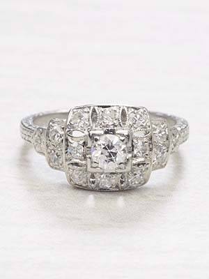 Late Edwardian Antique Engagement Ring