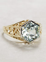 Edwardian Aquamarine Antique Ring