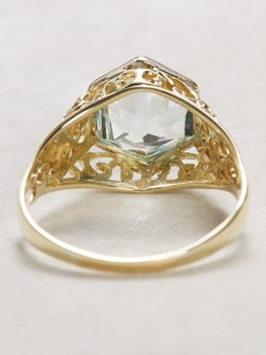 Edwardian Aquamarine Antique Ring