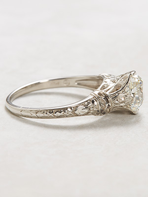 Orange Blossom Antique Engagement Ring