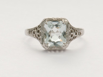 Art Deco Filigree Antique Engagement Ring