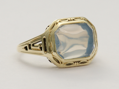 Arts and Crafts Moonstone Antique Ring