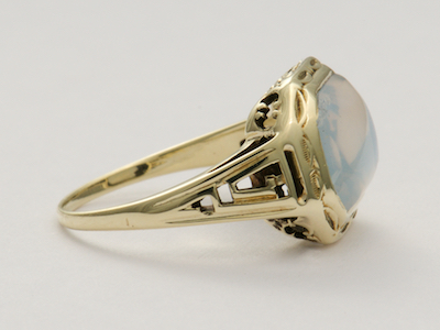 Arts and Crafts Moonstone Antique Ring