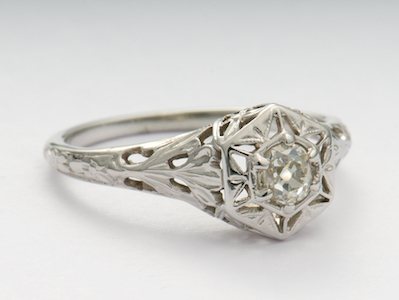 Antique Engagement Ring by Traub