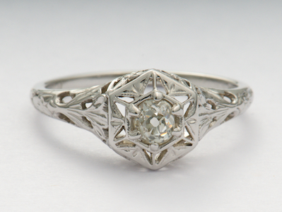 Antique Engagement Ring by Traub