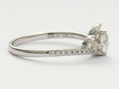 Sweet and Flirty Diamond Engagement Ring