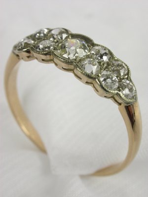 Edwardian Diamond Antique Wedding Ring