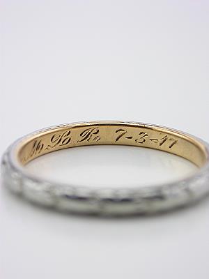 Antique Wedding Ring by J.R. Wood