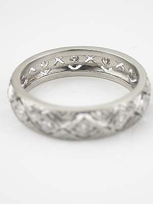Art Deco Antique Filigree Wedding Ring