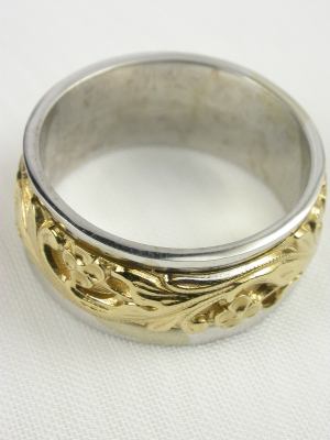 Art Carved  Vintage Wedding Ring